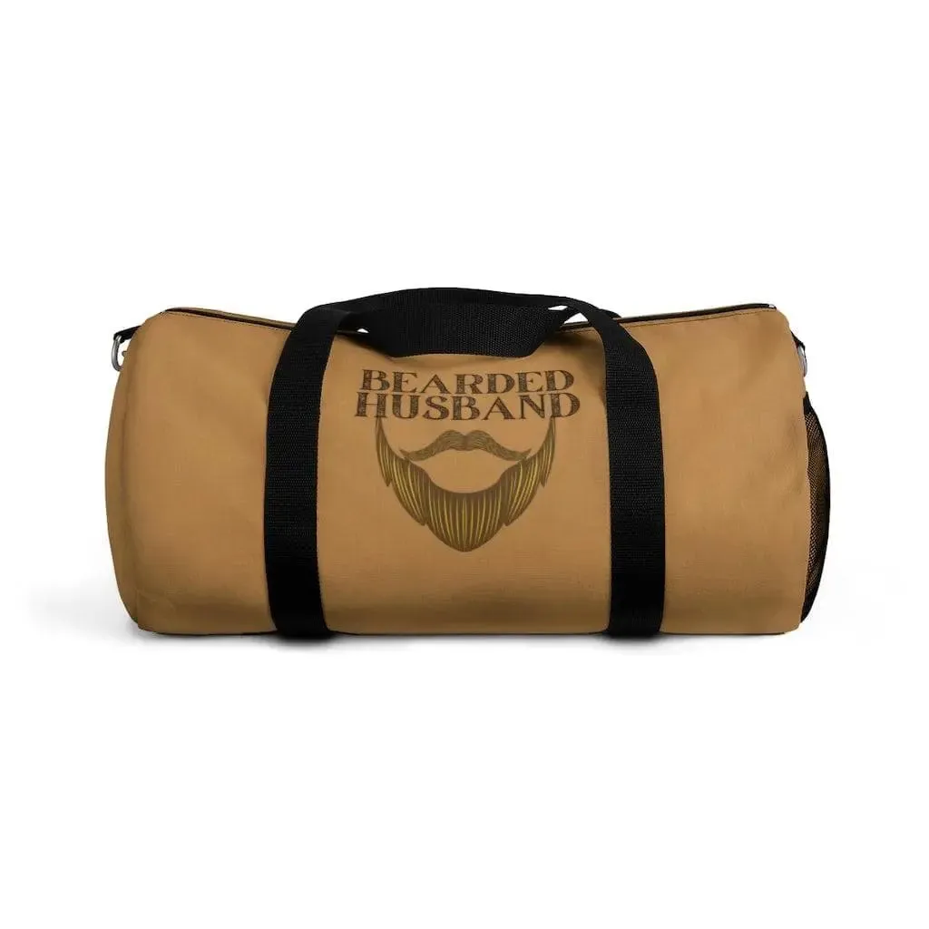 Bearded Husband Brown Duffel Bag