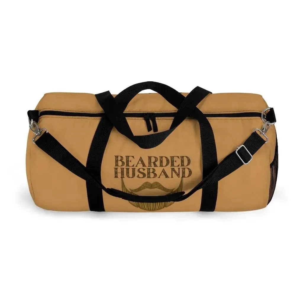 Bearded Husband Brown Duffel Bag