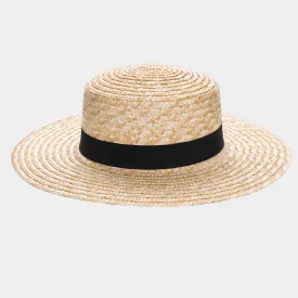 Beige Straw Summer Beach Hat
