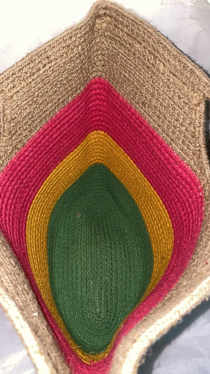 Colourful Jute Tote Bag
