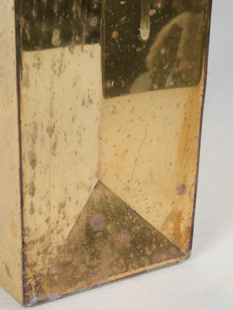 Mid-Century Italian Shopping Bag Magazine Holder - Brass