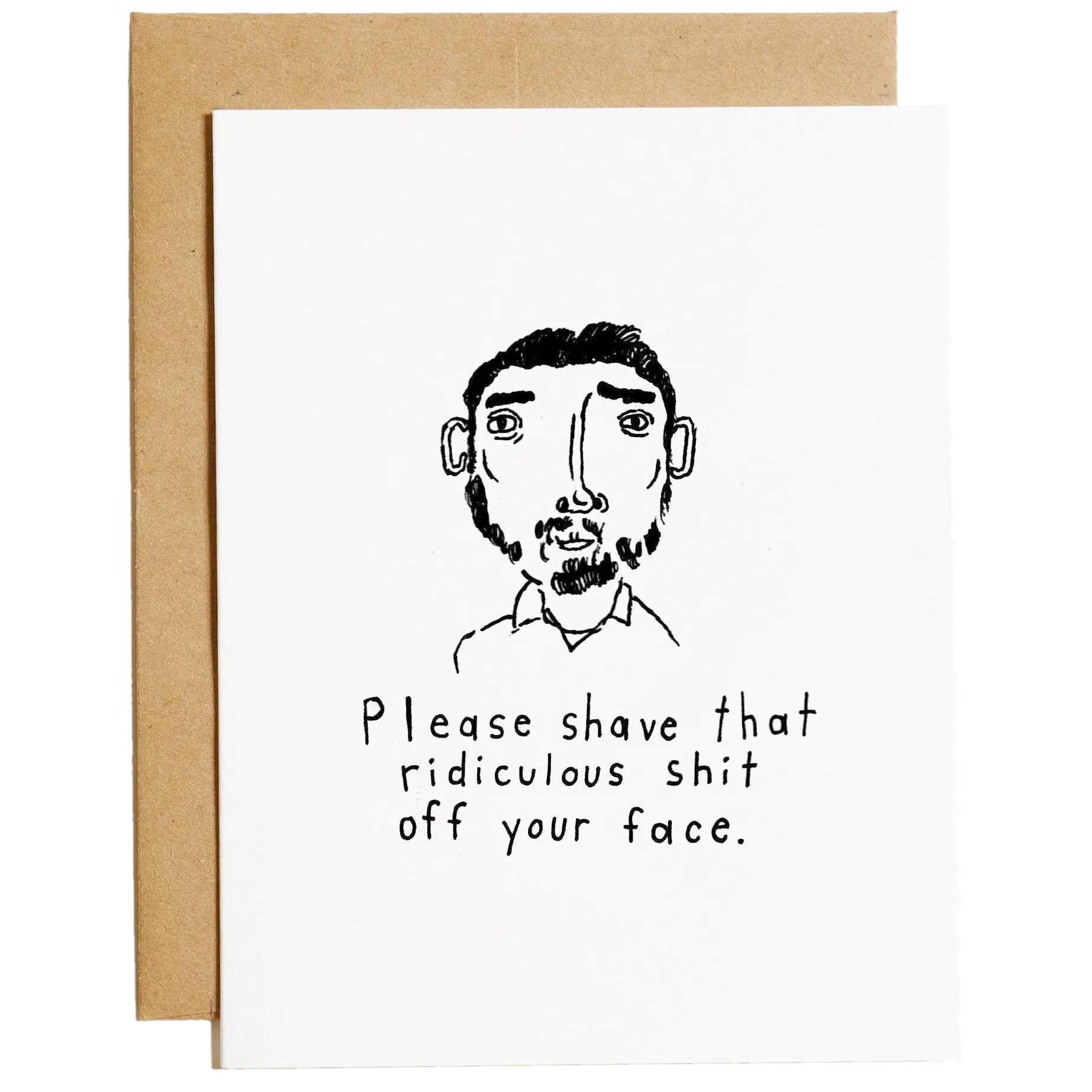 Mountain vs Plains - Please Shave Greeting Card