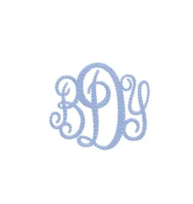 Oxford Filled Embroidery Font