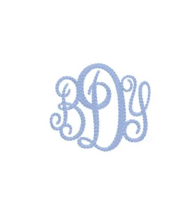 Oxford Filled Embroidery Font