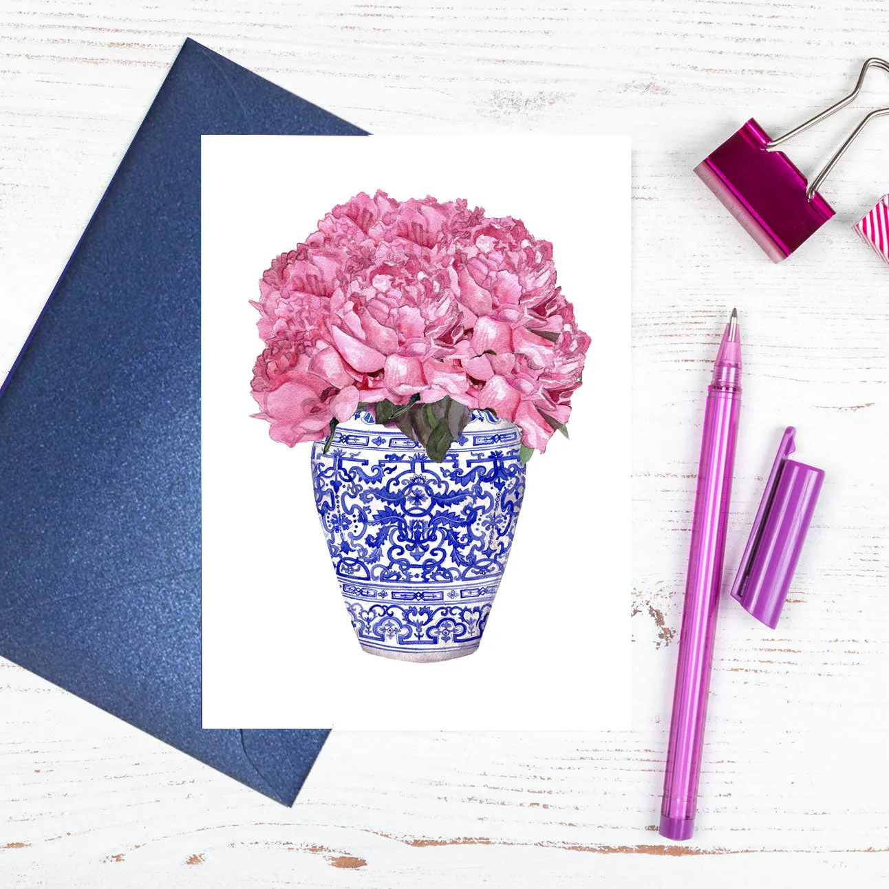 Pink Peonies Gift Card