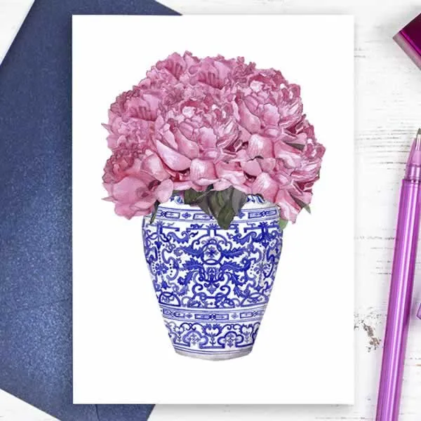 Pink Peonies Gift Card