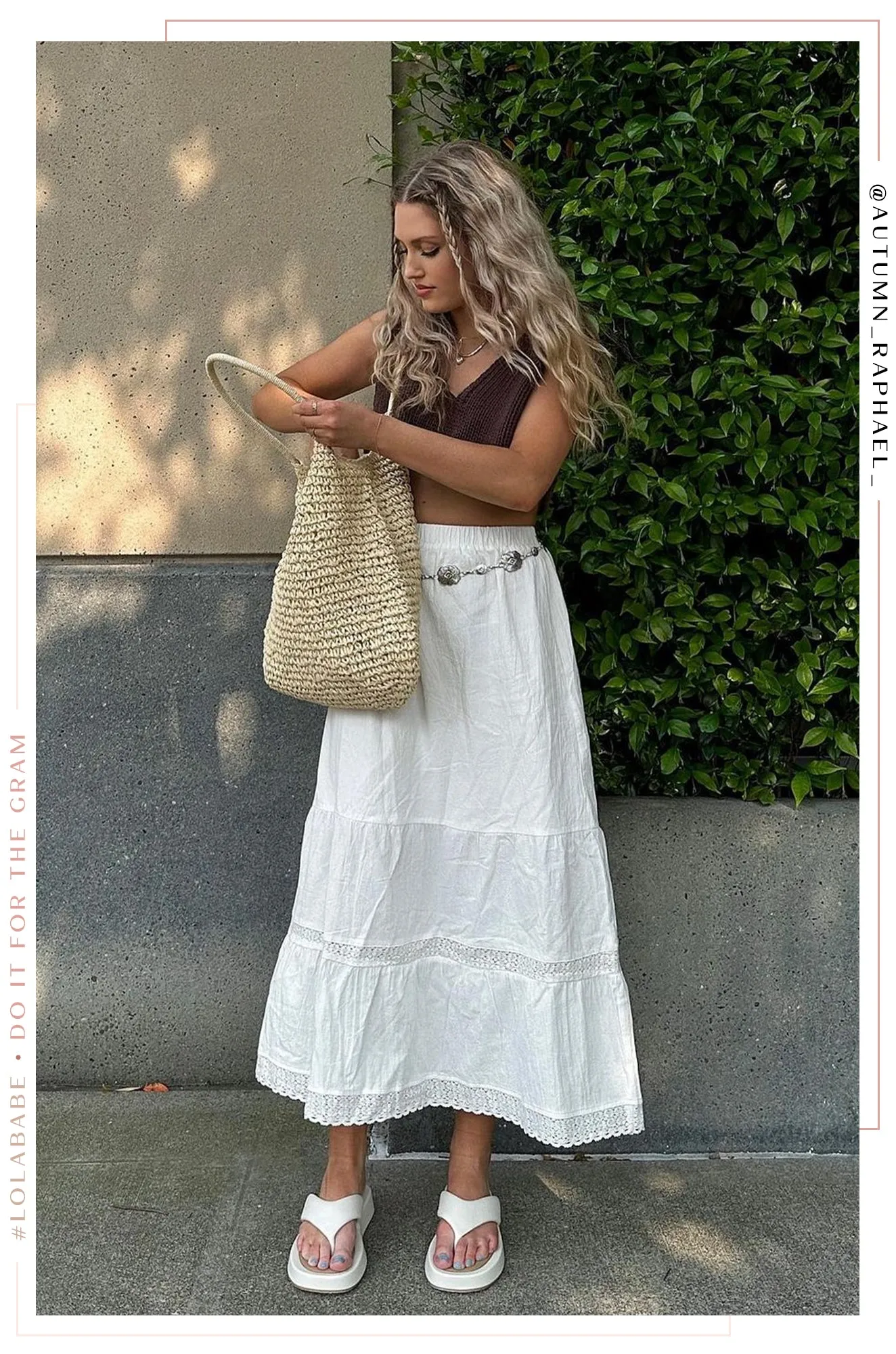 Playa Tulum Woven Straw Shoulder Beach Bag - Natural
