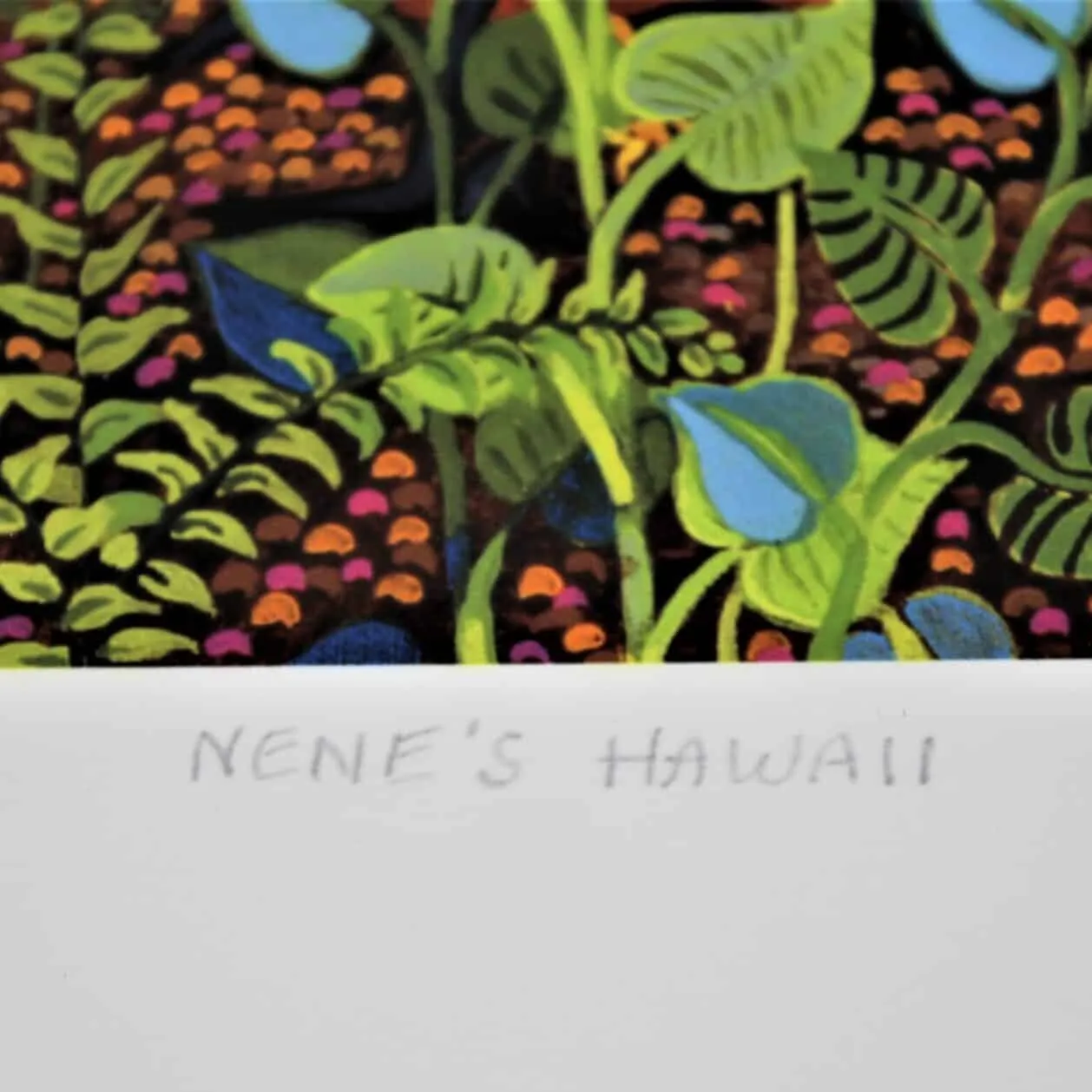 Print, Nene's Hawaii, R. Prussing, Signed and Numbered, Unframed